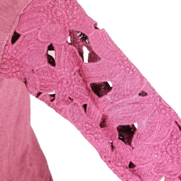 American Eagle Sweater Lace Embroidered Sleeves Sm - Picture 6 of 8